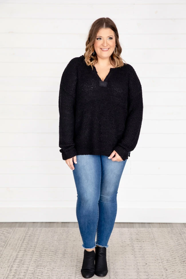 Hot Sale ❤️ Pink Lily This Time Around Black Sweater FINAL SALE ⌛ - Image 17