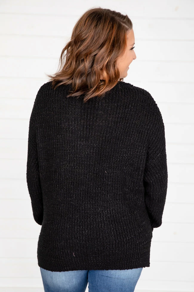 Hot Sale ❤️ Pink Lily This Time Around Black Sweater FINAL SALE ⌛ - Image 11