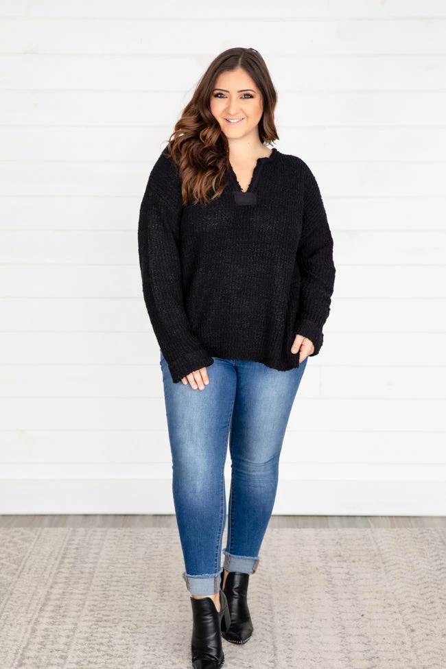 Hot Sale ❤️ Pink Lily This Time Around Black Sweater FINAL SALE ⌛ - Image 13