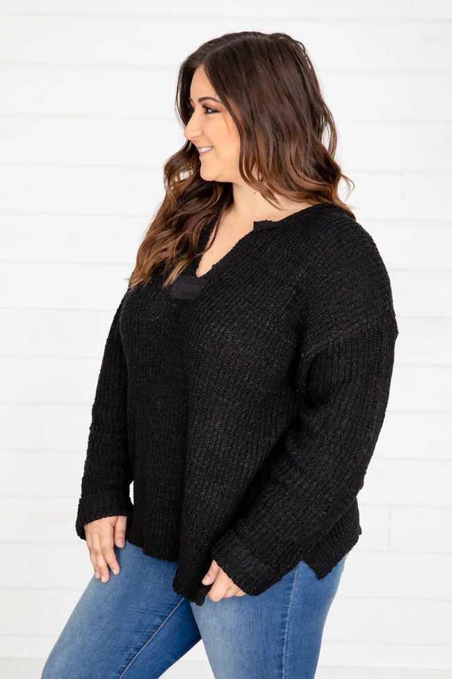 Hot Sale ❤️ Pink Lily This Time Around Black Sweater FINAL SALE ⌛ - Image 14