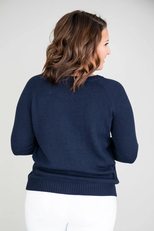 Best reviews of 🎉 Pink Lily Dearest Hearts Navy Sweater FINAL SALE 🎁 - Image 14