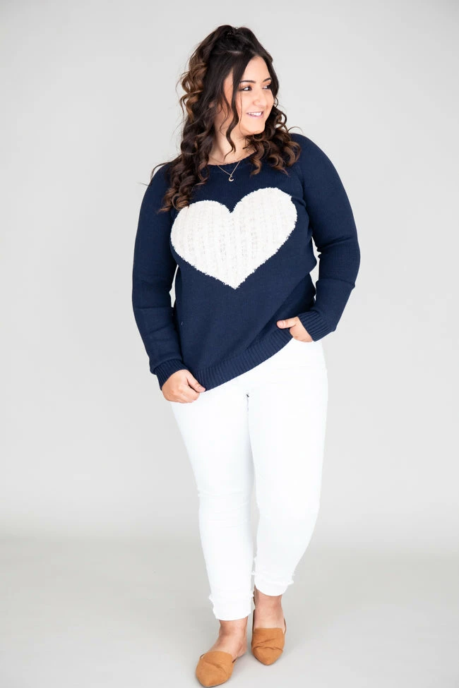 Best reviews of 🎉 Pink Lily Dearest Hearts Navy Sweater FINAL SALE 🎁 - Image 16