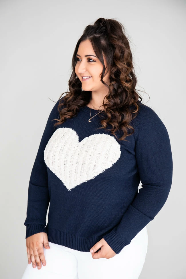Best reviews of 🎉 Pink Lily Dearest Hearts Navy Sweater FINAL SALE 🎁 - Image 17