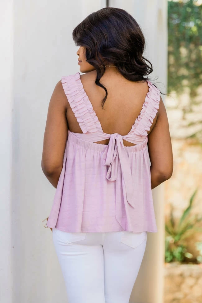 Wholesale 🎁 Pink Lily Nothings Impossible Ruffle Straps Berry Tank FINAL SALE 😀 - Image 8