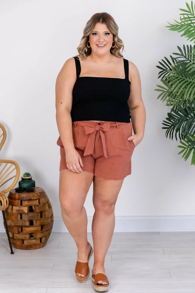 Best reviews of 😍 Pink Lily Fine And Dandy Black Cropped Ribbed Tank FINAL SALE 👏 - Image 12