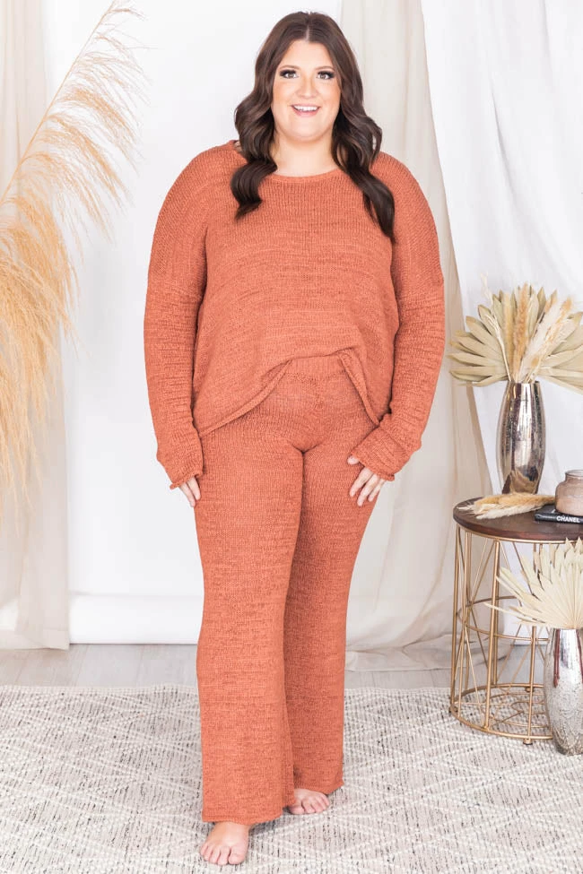 Best Sale ๐ Pink Lily Wonder Often Terracotta Sweater FINAL SALE ๐ - Image 17