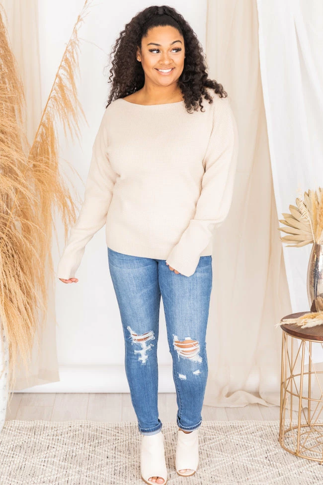 Brand new π Pink Lily Last Song Beige Off The Shoulder Blouse π€© - Image 7