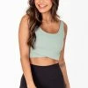 Cheap ⭐ Pink Lily Make Your Move Cross Front Sage Bra Top FINAL SALE 🌟