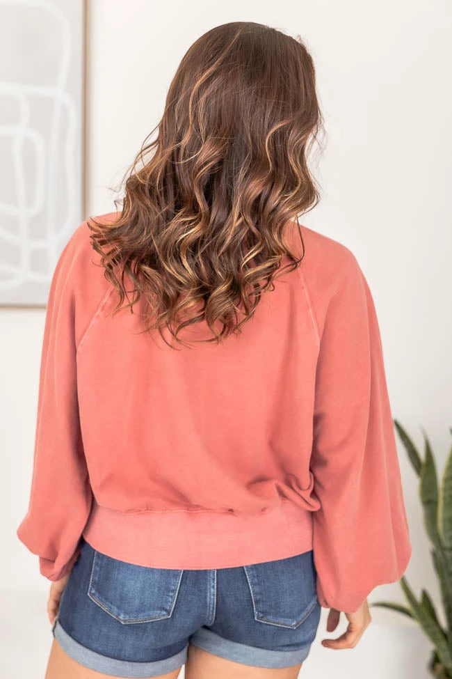 Discount ๐ฏ Pink Lily You And Me Mauve Acid Wash Button Up Pullover ๐ - Image 11