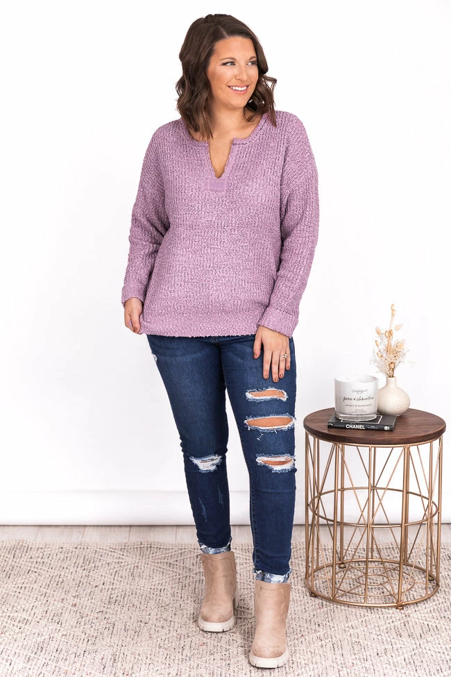Coupon ๐ Pink Lily This Time Around Purple Sweater FINAL SALE ๐ฅฐ - Image 8