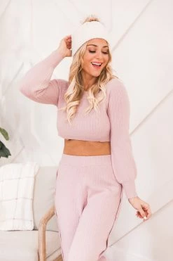 Brand new ✨ Pink Lily Travel To You Pink Off The Shoulder Lounge Top FINAL SALE 🔥
