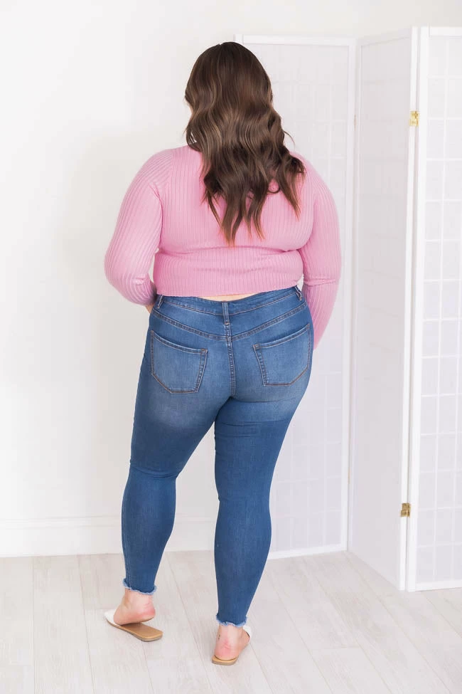 Flash Sale π― Pink Lily What It Means Pink Collared Cropped Sweater FINAL SALE β - Image 10