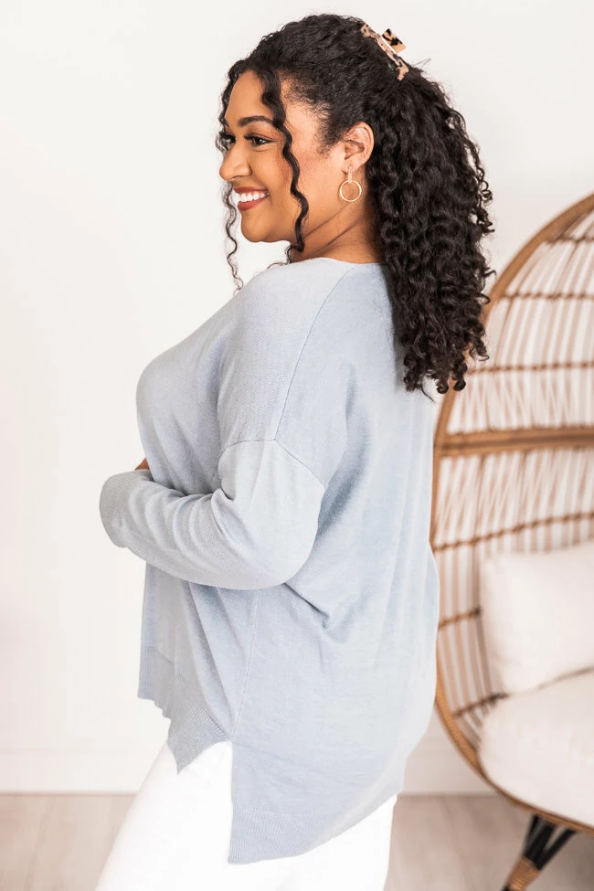 Flash Sale ๐คฉ Pink Lily Need You By My Side Blue Sweater FINAL SALE ๐ - Image 10