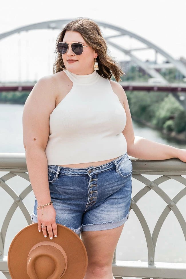 Promo ✔️ Pink Lily Worthwhile Time Ivory Cutout Turtleneck Sweater Tank FINAL SALE ⌛ - Image 18