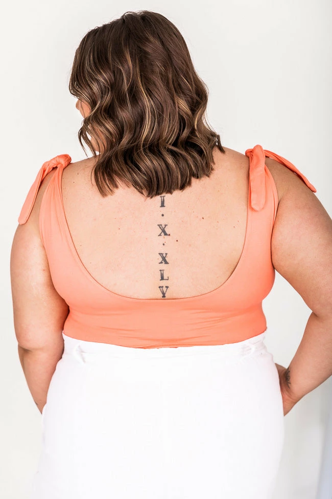 Promo 😉 Pink Lily Ordinary Fun Coral Square Neck Bodysuit FINAL SALE 😀 - Image 16