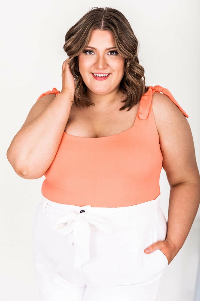 Promo 😉 Pink Lily Ordinary Fun Coral Square Neck Bodysuit FINAL SALE 😀 - Image 14