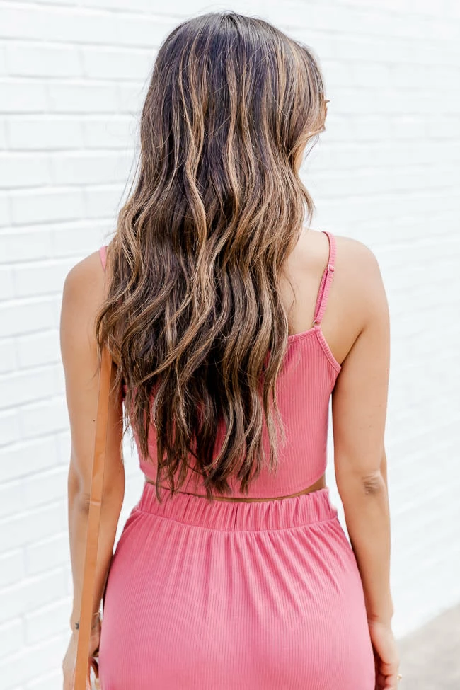 Top 10 🔔 Pink Lily All In For Love Rose Ribbed Button Tank FINAL SALE 🤩 - Image 5