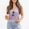 Promo 🌟 Pink Lily All Year Round Purple Sweater Tank FINAL SALE 👏