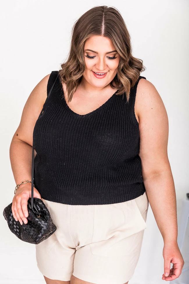 Brand new ๐ Pink Lily All Year Round Black Sweater Tank FINAL SALE โ - Image 11