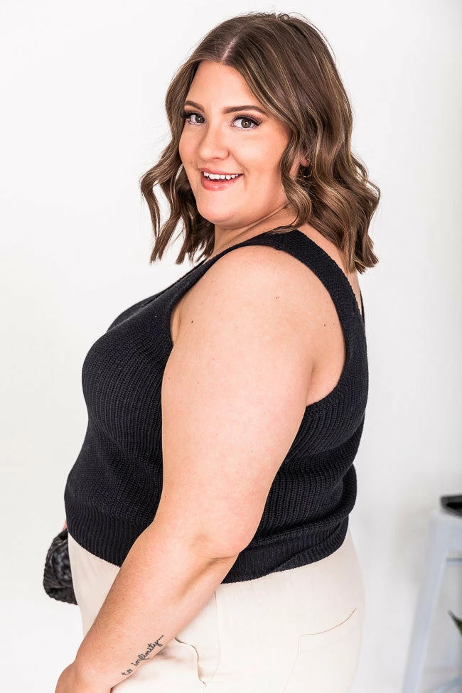 Brand new ๐ Pink Lily All Year Round Black Sweater Tank FINAL SALE โ - Image 12