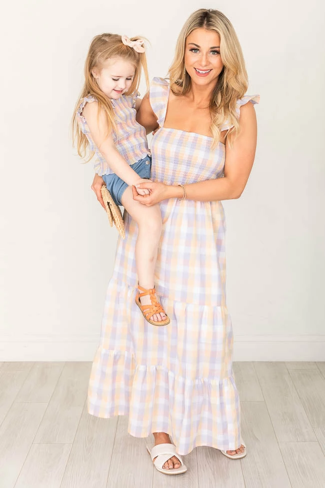 Best reviews of β Pink Lily Rhythmic Tune π§ Girls Multi Plaid Smocked Blouse FINAL SALE π - Image 5