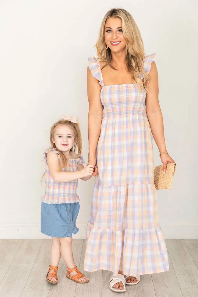 Best reviews of β Pink Lily Rhythmic Tune π§ Girls Multi Plaid Smocked Blouse FINAL SALE π - Image 6