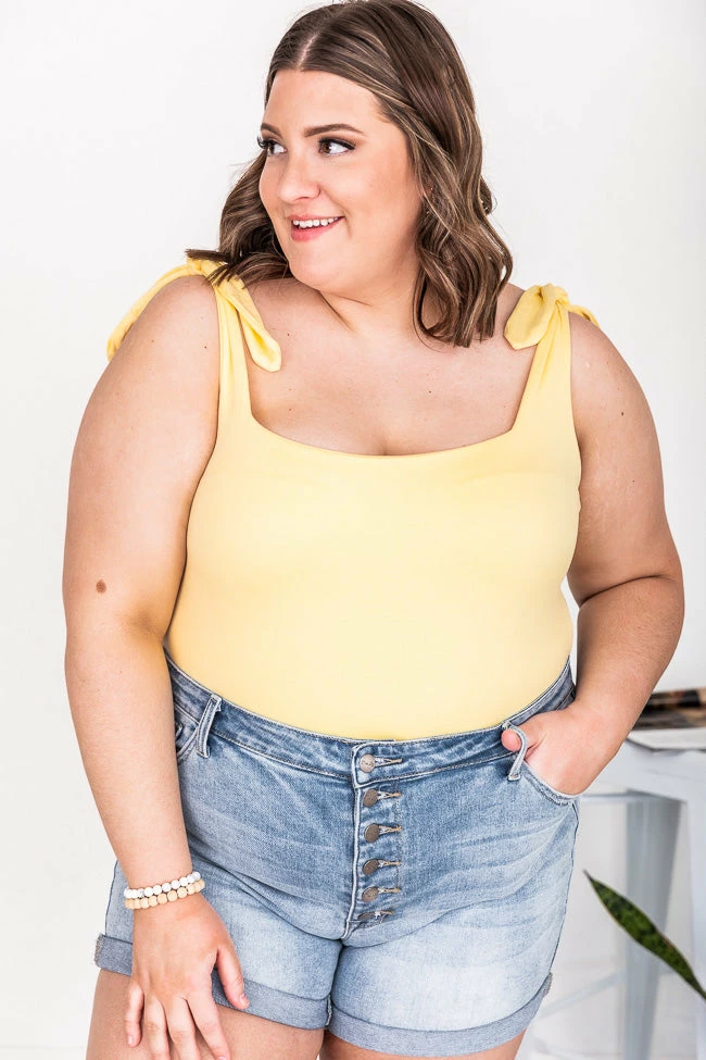 Top 10 โญ Pink Lily Ordinary Fun Yellow Square Neck Bodysuit FINAL SALE ๐ - Image 13