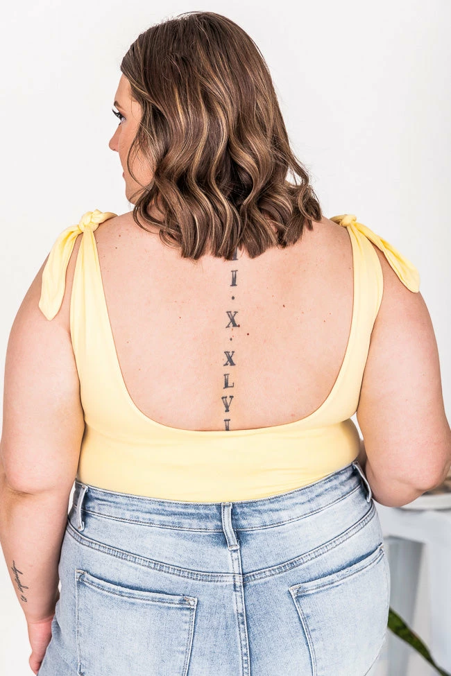 Top 10 โญ Pink Lily Ordinary Fun Yellow Square Neck Bodysuit FINAL SALE ๐ - Image 16
