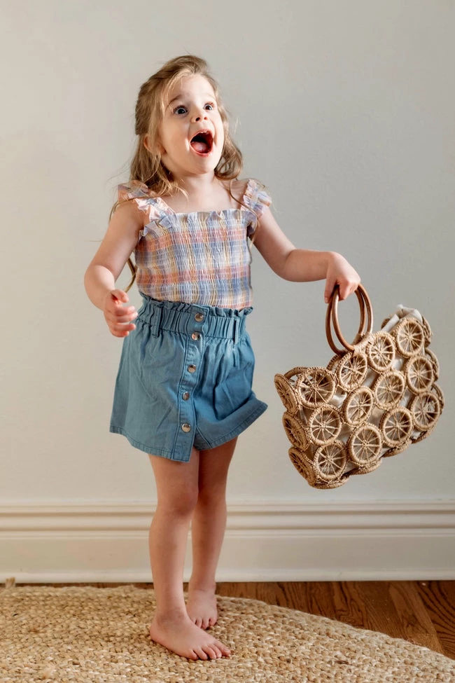 Best reviews of β Pink Lily Rhythmic Tune π§ Girls Multi Plaid Smocked Blouse FINAL SALE π - Image 2