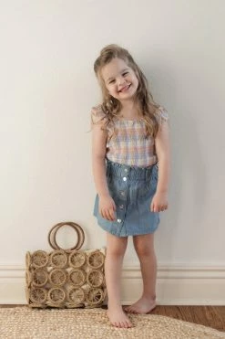 Best reviews of ⭐ Pink Lily Rhythmic Tune 👧 Girls Multi Plaid Smocked Blouse FINAL SALE 🎁