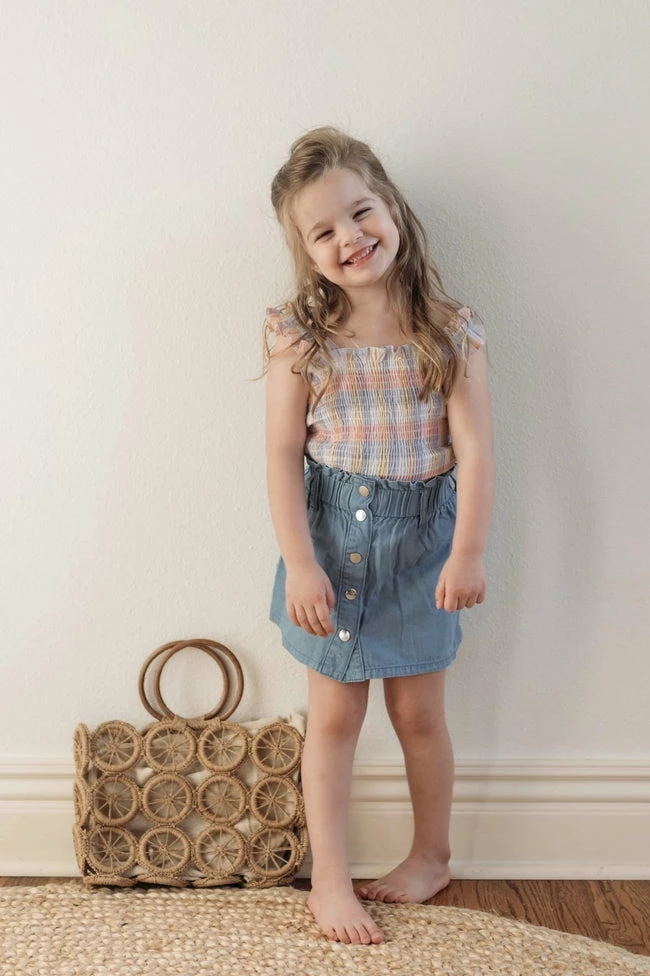 Best reviews of β Pink Lily Rhythmic Tune π§ Girls Multi Plaid Smocked Blouse FINAL SALE π