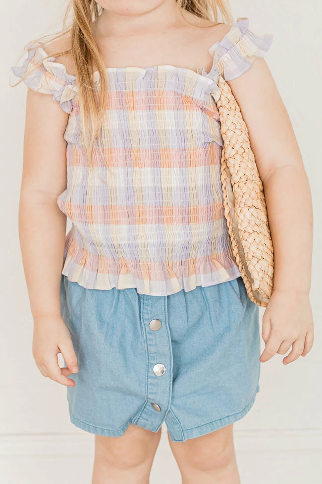 Best reviews of β Pink Lily Rhythmic Tune π§ Girls Multi Plaid Smocked Blouse FINAL SALE π - Image 4