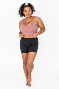 Outlet ๐ Pink Lily Can't Catch Me Rose Sports Bra ๐งจ