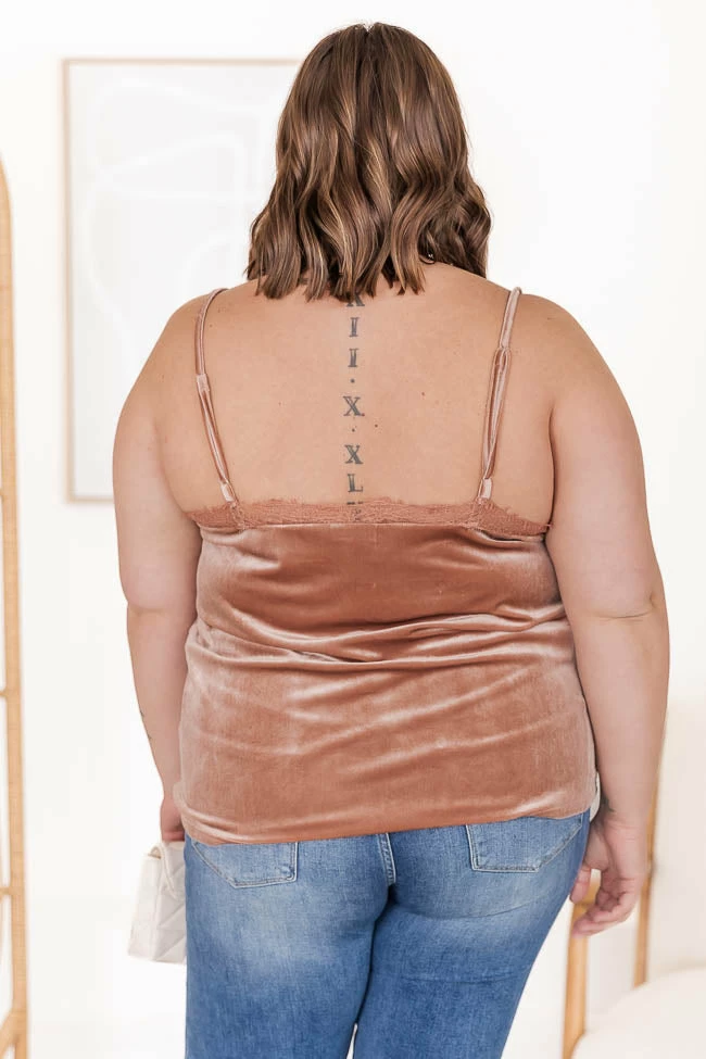 Budget ⭐ Pink Lily Wide Open Spaces Blush Velvet Cami FINAL SALE 🎉 - Image 18
