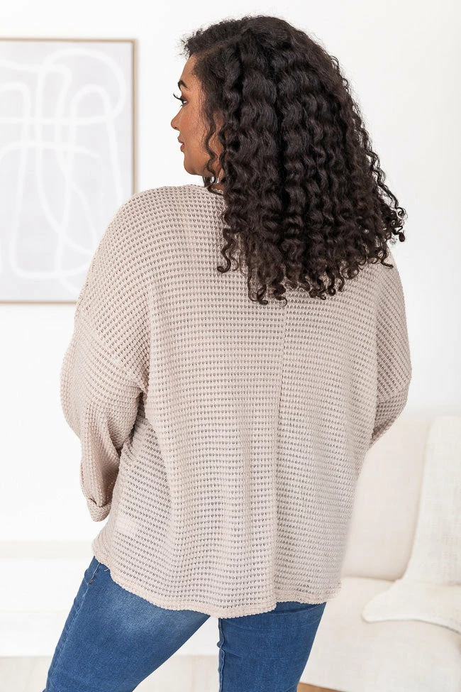 Cheapest 👍 Pink Lily Sweet Enough Oatmeal Knitted Pullover 🎁 - Image 14