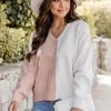 Best reviews of 💯 Pink Lily Feeling Fall Vibes Beige And Tan Colorblock V-neck Sweater 😀