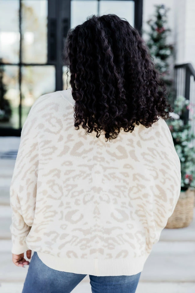 Best reviews of π Pink Lily See It Differently Beige And Ivory Leopard Print Cardigan β¨ - Image 6