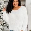 Top 10 🛒 Pink Lily These Hearts Adore Ivory Fuzzy Boatneck Sweater 🎁