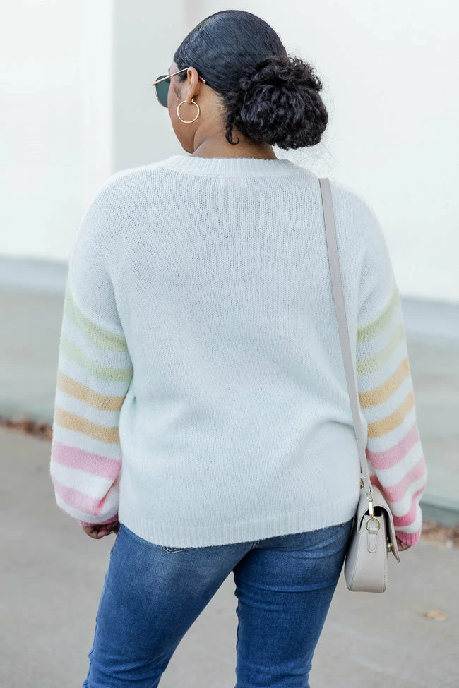 New π Pink Lily Make It Yours Multicolor Striped Sweater π - Image 6