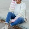 New 👍 Pink Lily Make It Yours Multicolor Striped Sweater 🌟