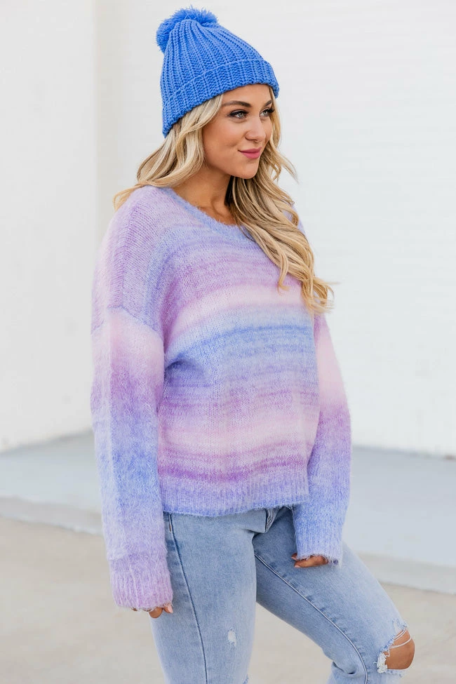 Top 10 🧨 Pink Lily Feel The Joy Purple Ombre Sweater 🎁 - Image 3