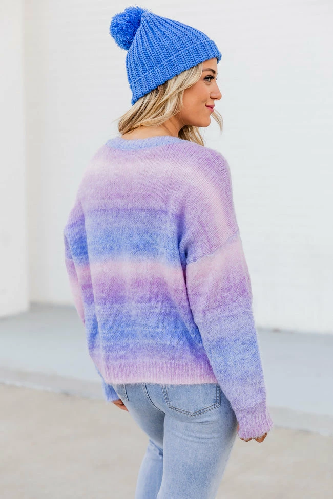 Top 10 🧨 Pink Lily Feel The Joy Purple Ombre Sweater 🎁 - Image 4