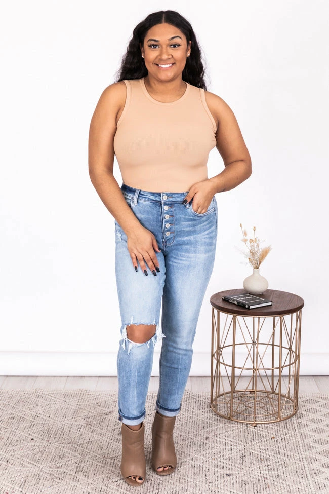 Coupon ๐ Pink Lily Pure Memory Taupe Bodysuit ๐งจ - Image 12