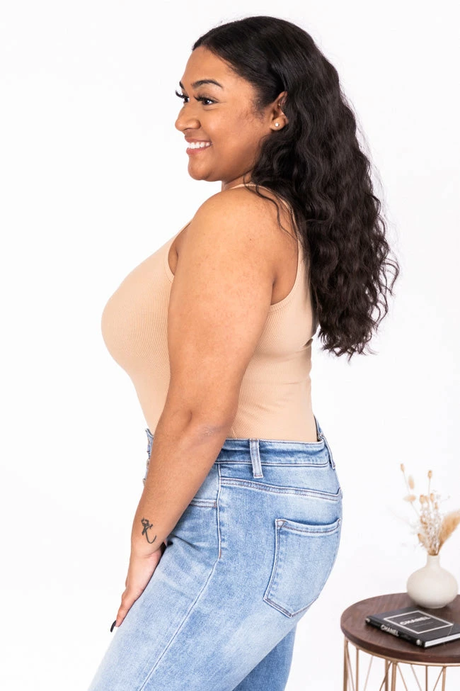 Coupon ๐ Pink Lily Pure Memory Taupe Bodysuit ๐งจ - Image 14