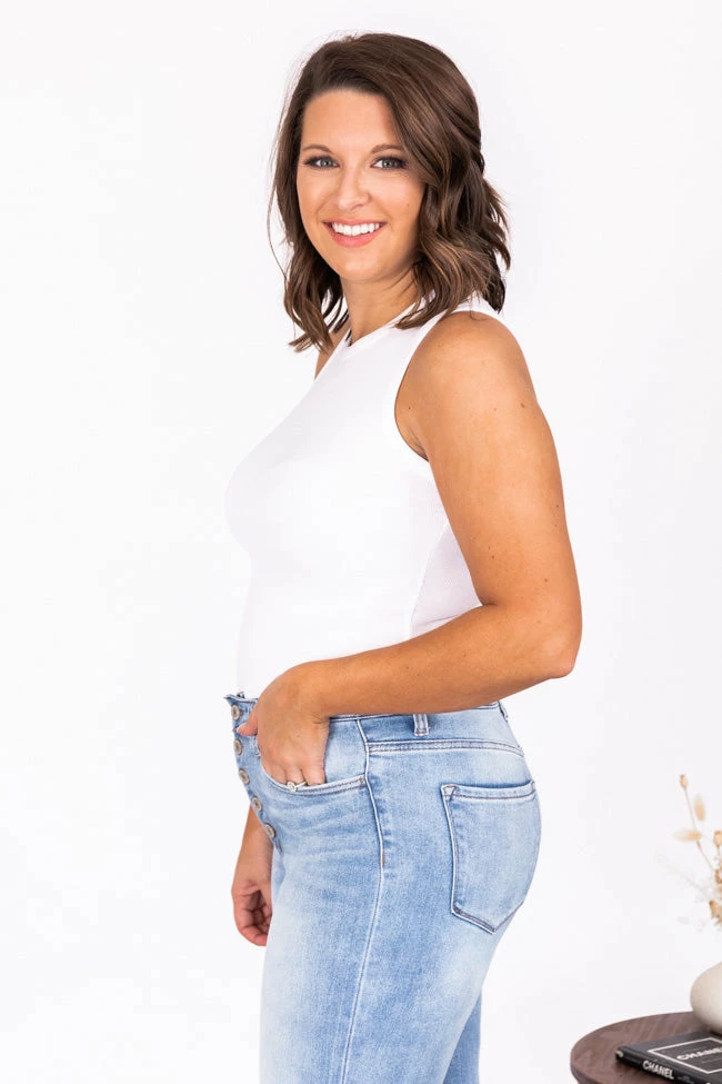 Cheap ๐คฉ Pink Lily Pure Memory White Bodysuit โญ - Image 10