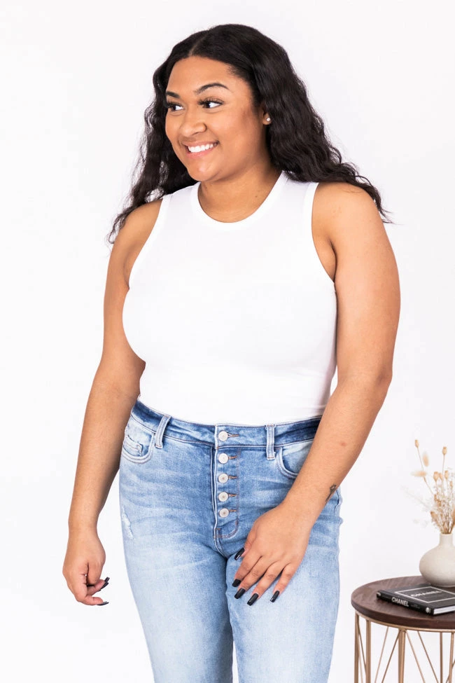 Cheap ๐คฉ Pink Lily Pure Memory White Bodysuit โญ - Image 12