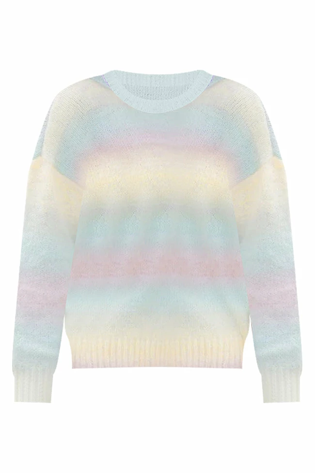 Budget π― Pink Lily Feel The Joy Yellow Ombre Sweater π - Image 9