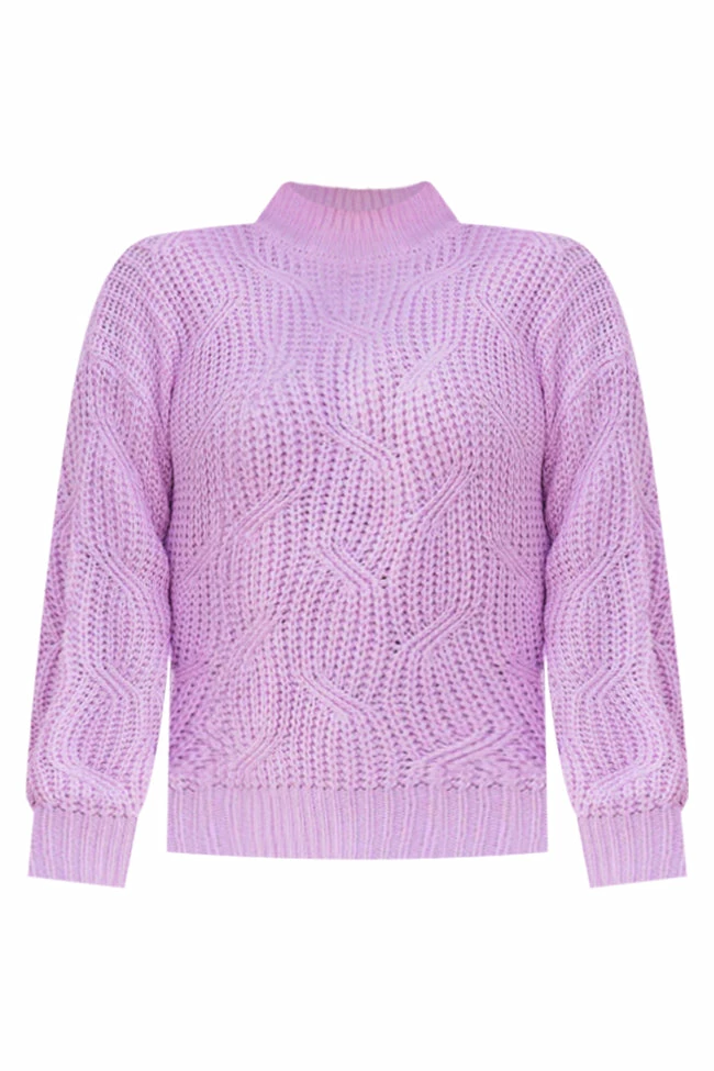Deals 🎁 Pink Lily Find You Home Purple Mock Neck Sweater ❤️ - Image 14