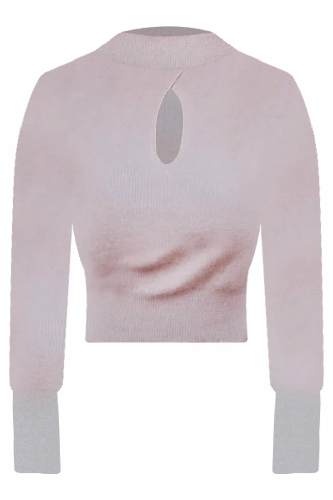 Promo ๐งจ Pink Lily Getting Good Brown Keyhole Mock Neck Sweater ๐ - Image 11