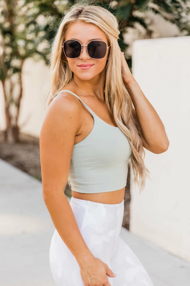 Buy ๐ Pink Lily Let's Seize The Day Sage Bra Top ๐งจ - Image 7